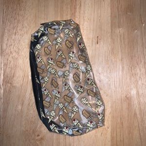 Ice cream makeup bag